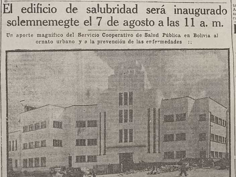  Ministerio de Salud y Deportes, edificio salubridad